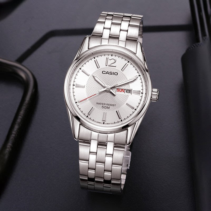 ZEGAREK MĘSKI CASIO MTP-1335D-7A (zd026d) + BOX-6