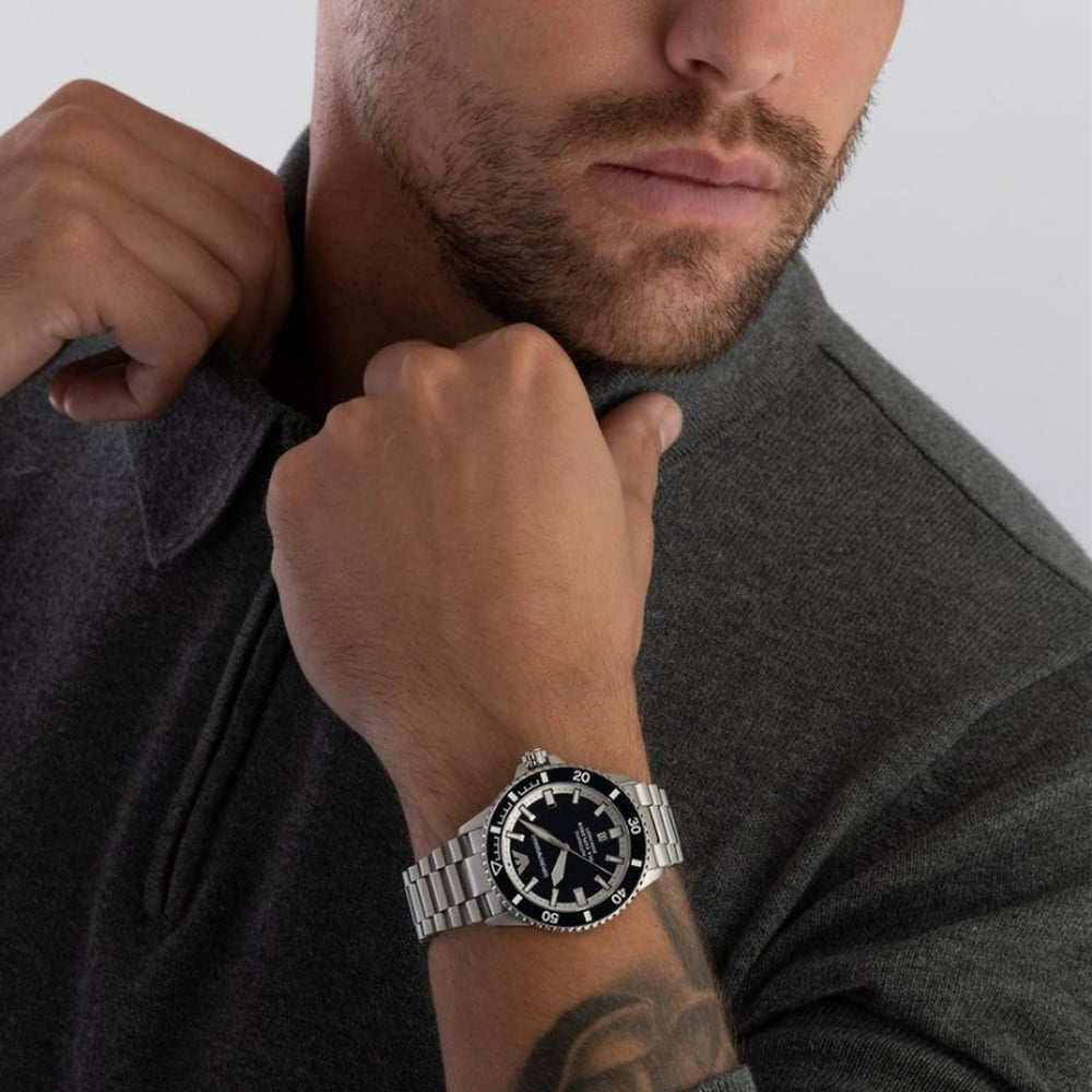 ZEGAREK MĘSKI EMPORIO ARMANI AR60079 Sea Explorer AUTOMATIC (zi110a) + BOX-8