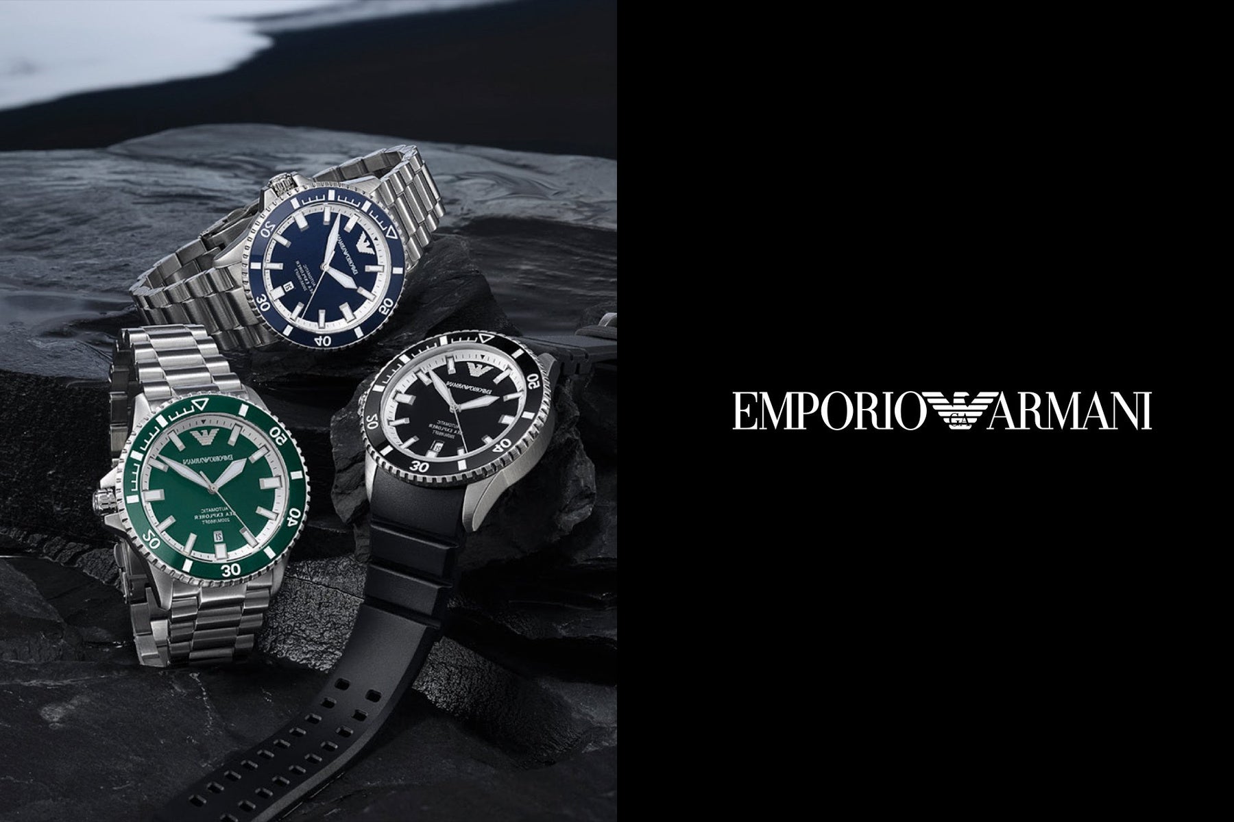 ZEGAREK MĘSKI EMPORIO ARMANI AR60080 Sea Explorer AUTOMATIC (zi110b) + BOX-10