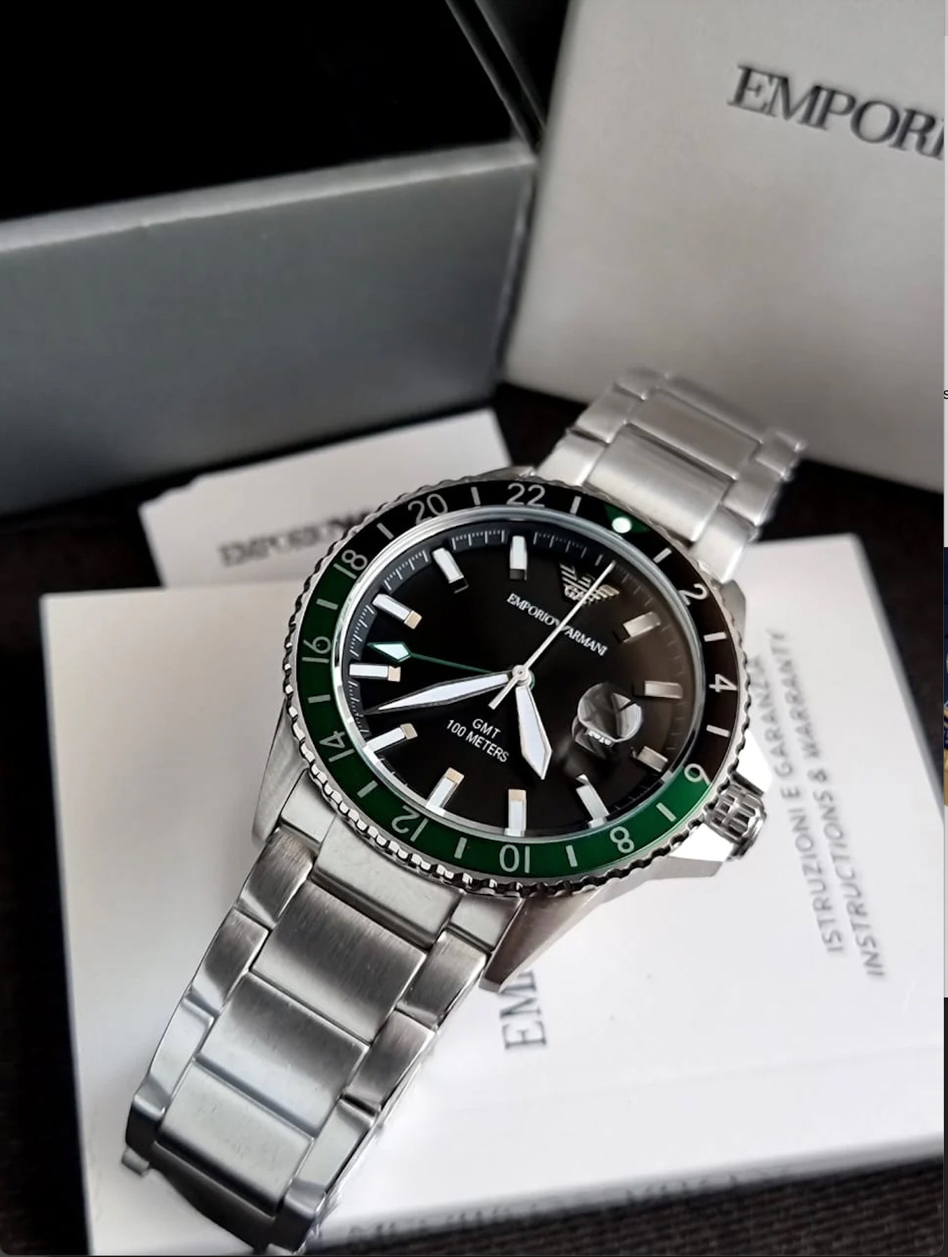 ZEGAREK MĘSKI EMPORIO ARMANI AR11589 - Diver GMT (zi112a)-6