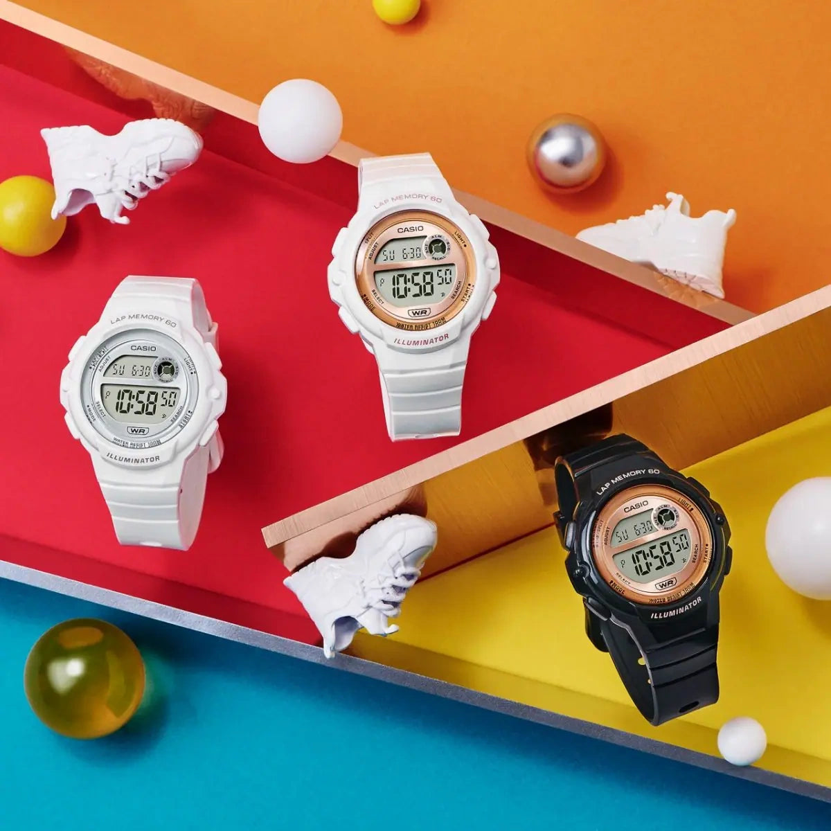 ZEGAREK DAMSKI CASIO LWS-1200H-1AVDF + BOX-8