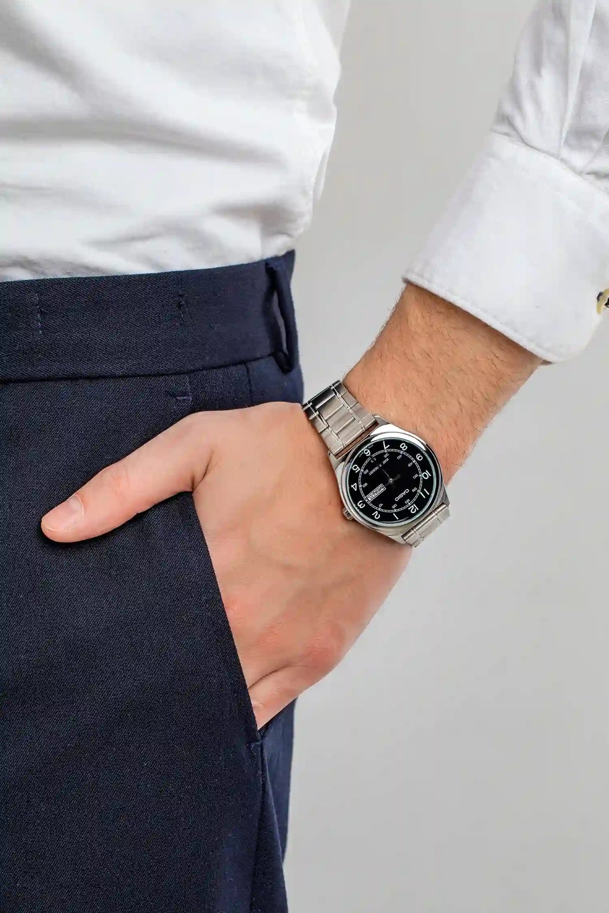 Zegarek Męski Casio MTP-V006D-1B2 + BOX-5