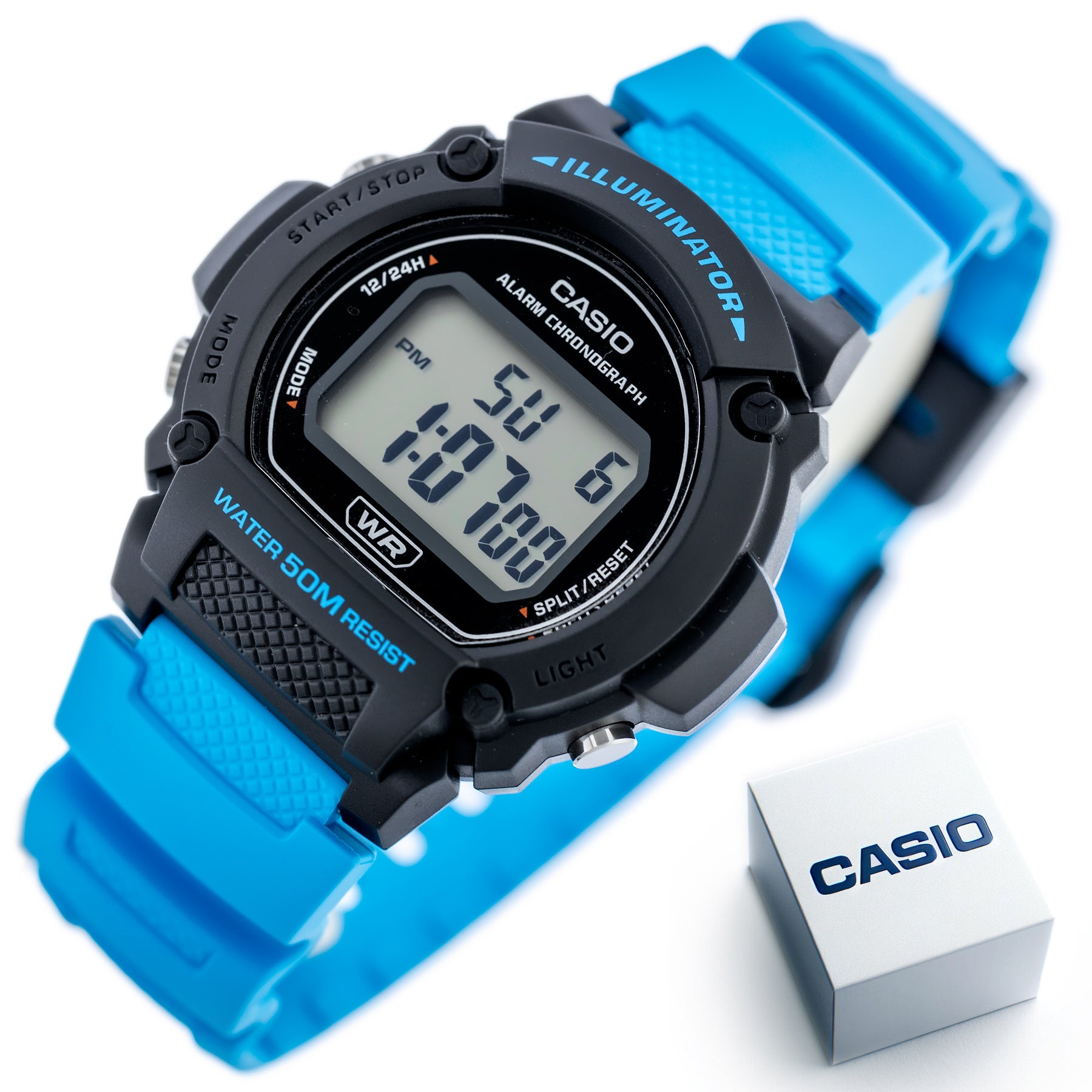 Zegarek Męski Casio W-219H-2A2VEF (zd207f) + BOX-11
