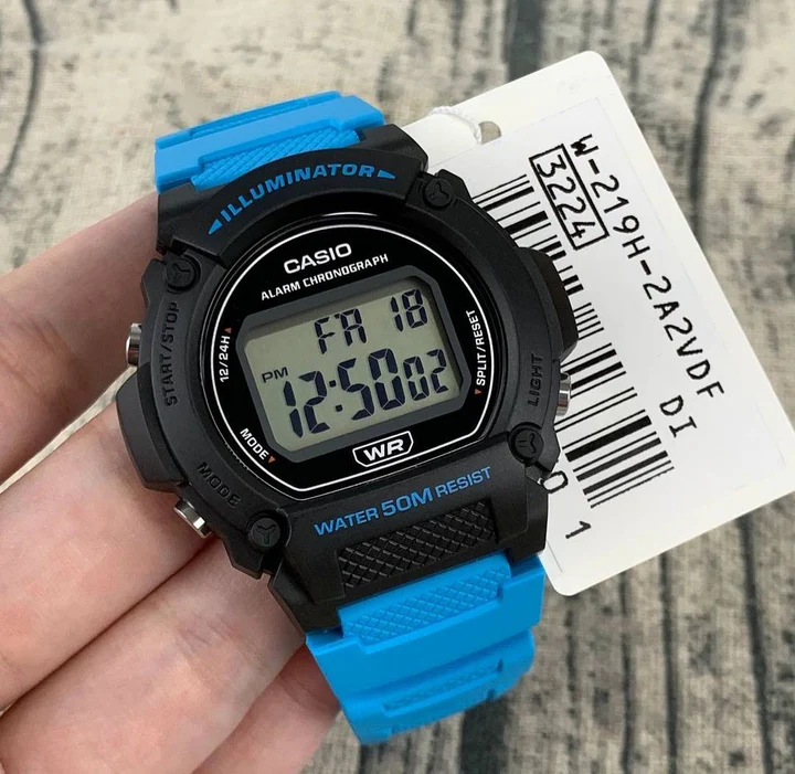 Zegarek Męski Casio W-219H-2A2VEF (zd207f) + BOX-6