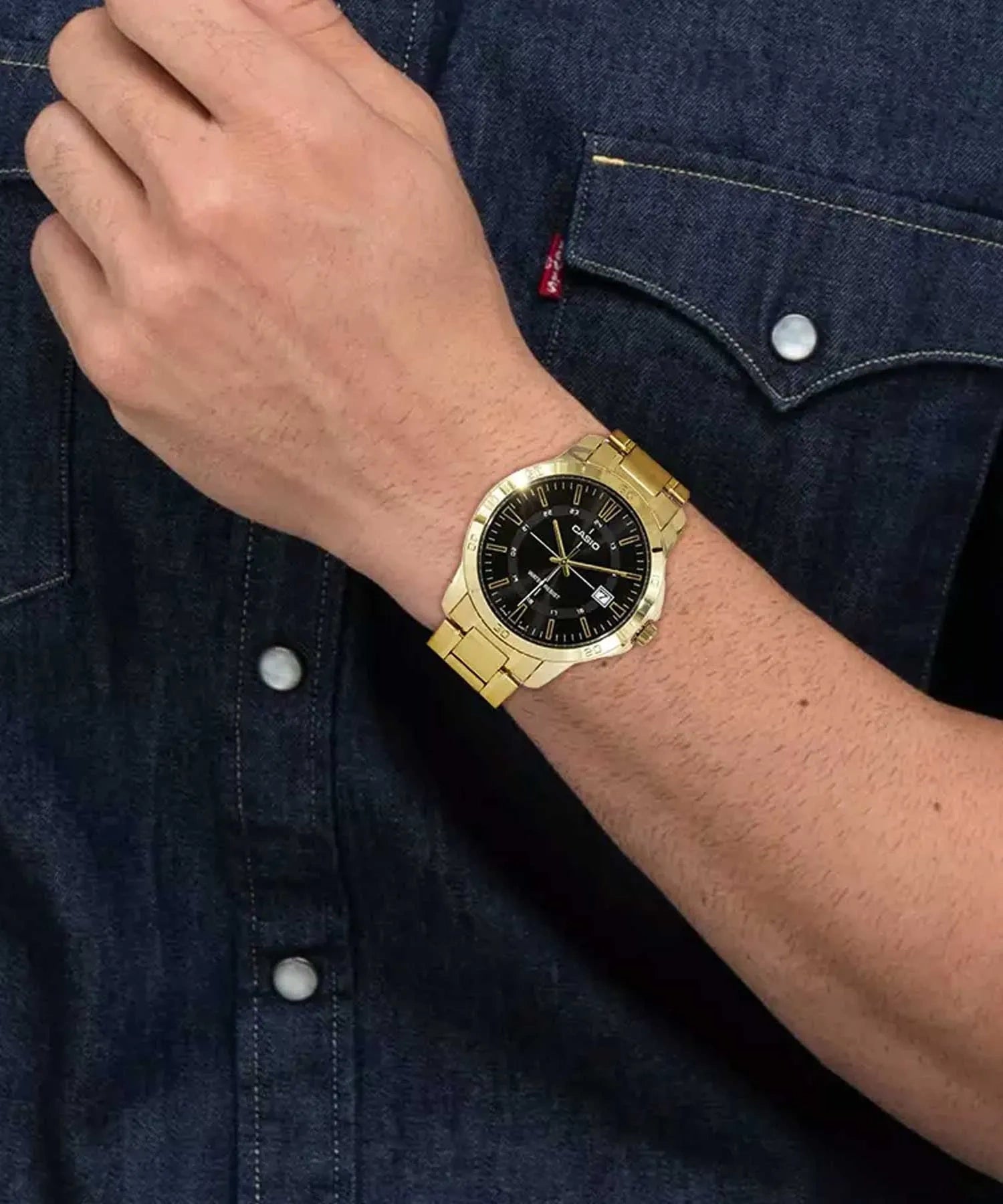 Zegarek Męski Casio MTP-V004G-1CUDF (zd251b) + BOX-4