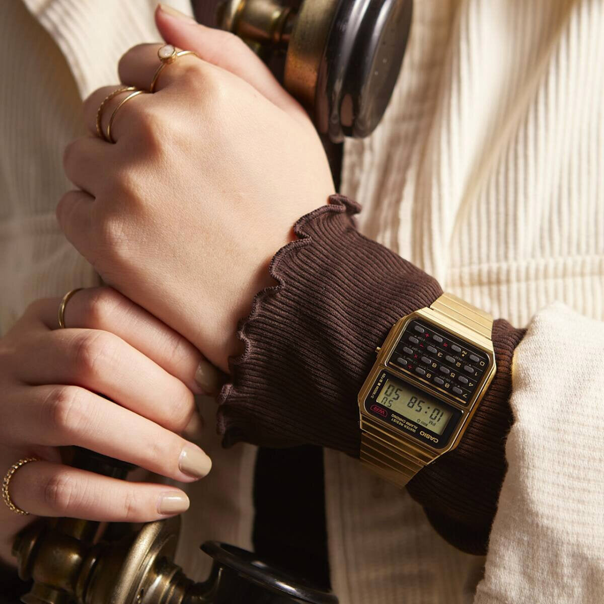 Zegarek Męski Casio CA-500WEG-1AEF + BOX-3