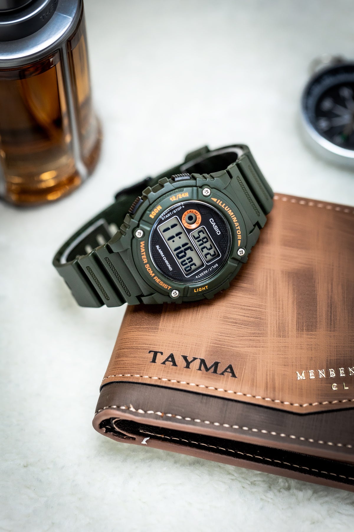 Zegarek Męski Casio W-216H-3B + BOX-10