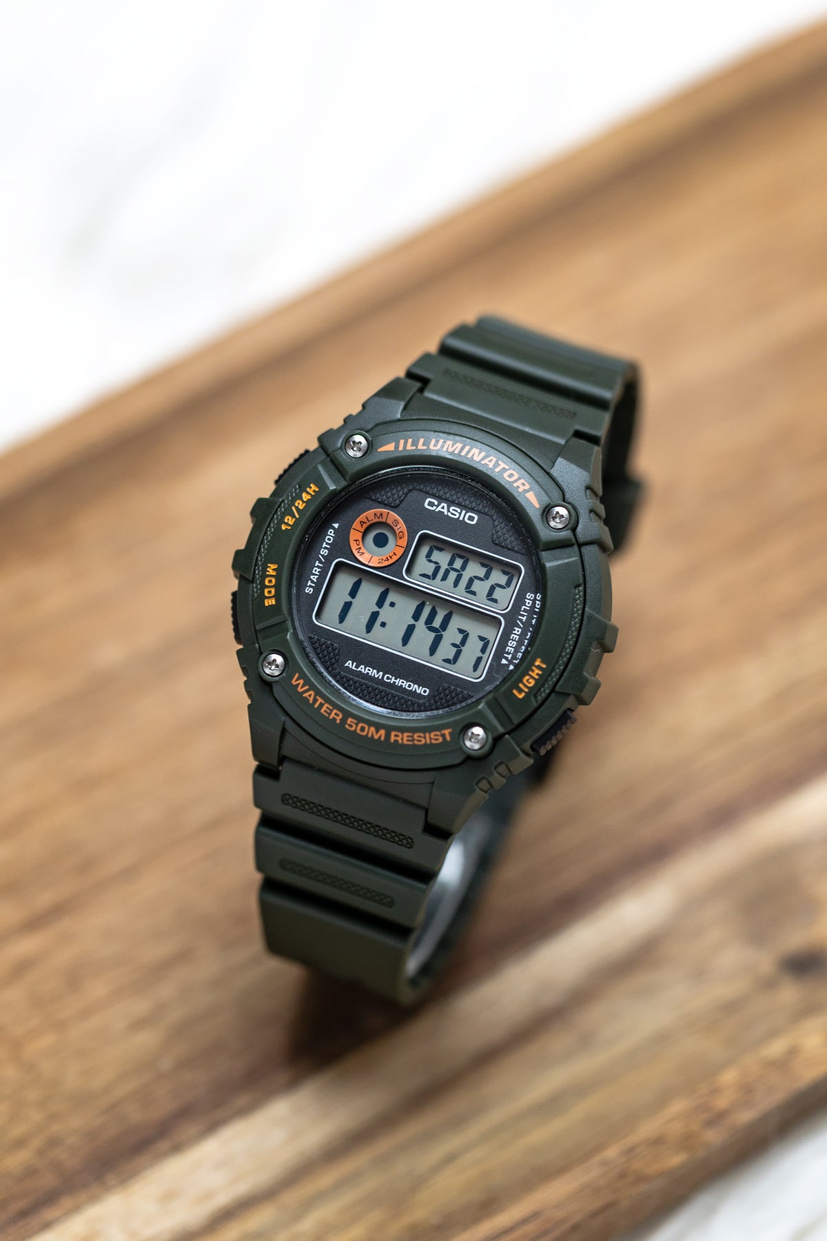 Zegarek Męski Casio W-216H-3B + BOX-8