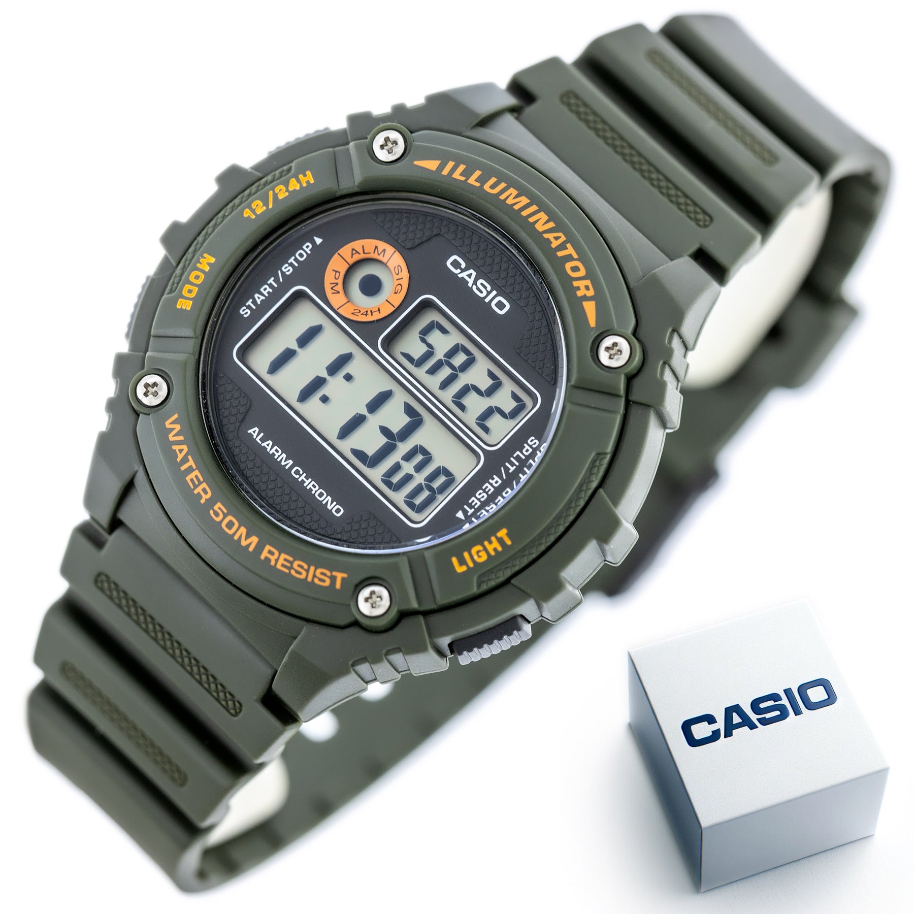 Zegarek Męski Casio W-216H-3B + BOX-9