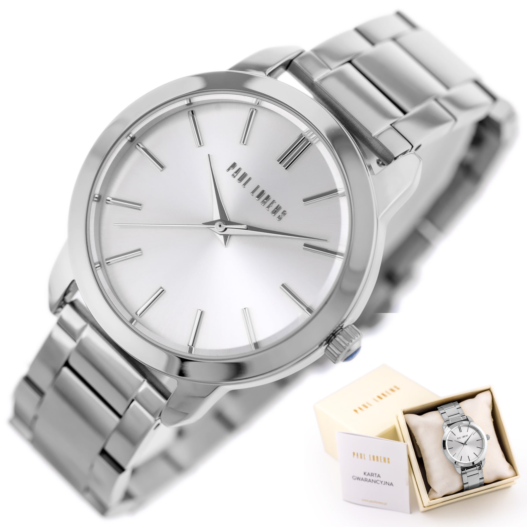 ZEGAREK DAMSKI PAUL LORENS -  PL10659B-3C1 (zg547b) + BOX-7