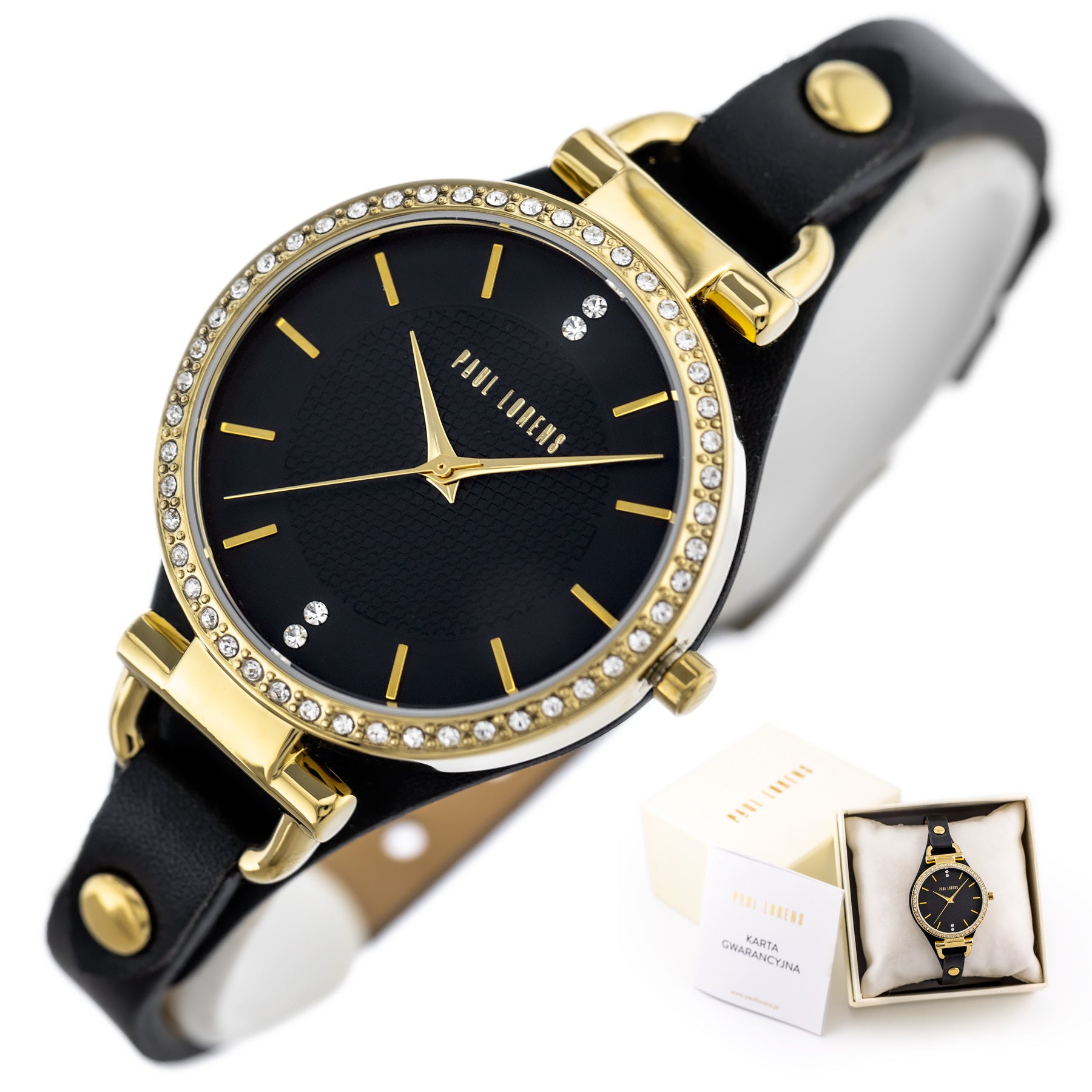 ZEGAREK DAMSKI PAUL LORENS -  PL13922A-1A2 (zg544b) + BOX-10