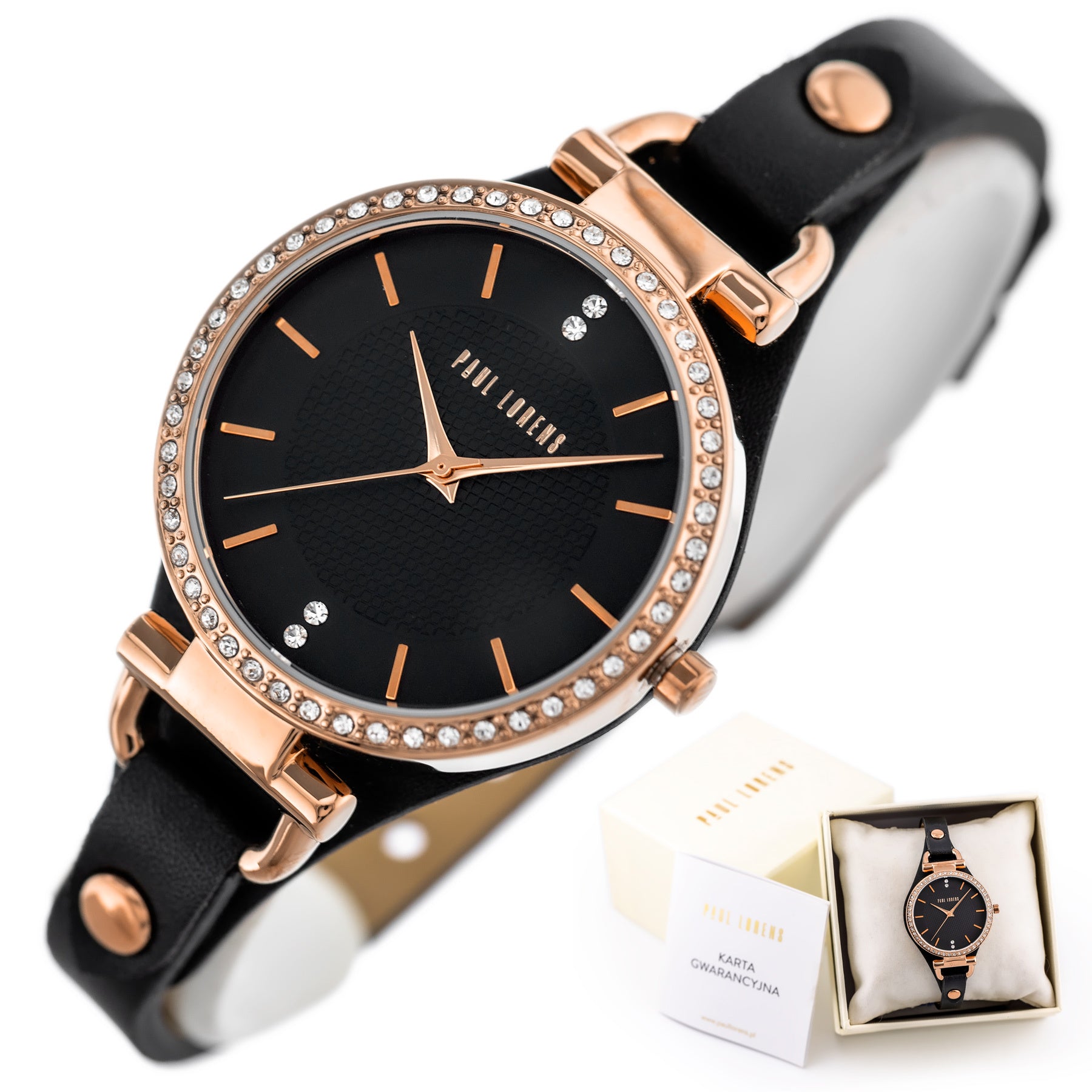 ZEGAREK DAMSKI PAUL LORENS -  PL13922A-1A3 (zg544c) + BOX-9
