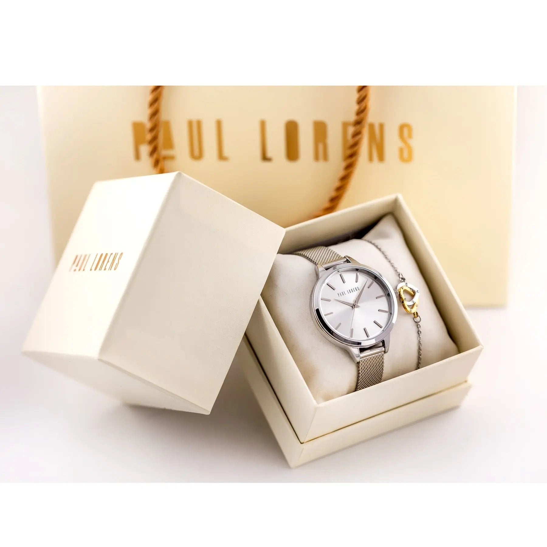 KOMPLET PREZENTOWY DAMSKI PAUL LORENS Zegarek + bransoletka (zg506e) KOMPLET PREZENTOWY DAMSKI PAUL LORENS Zegarek + bransoletka (zg506e) -  5905937209142