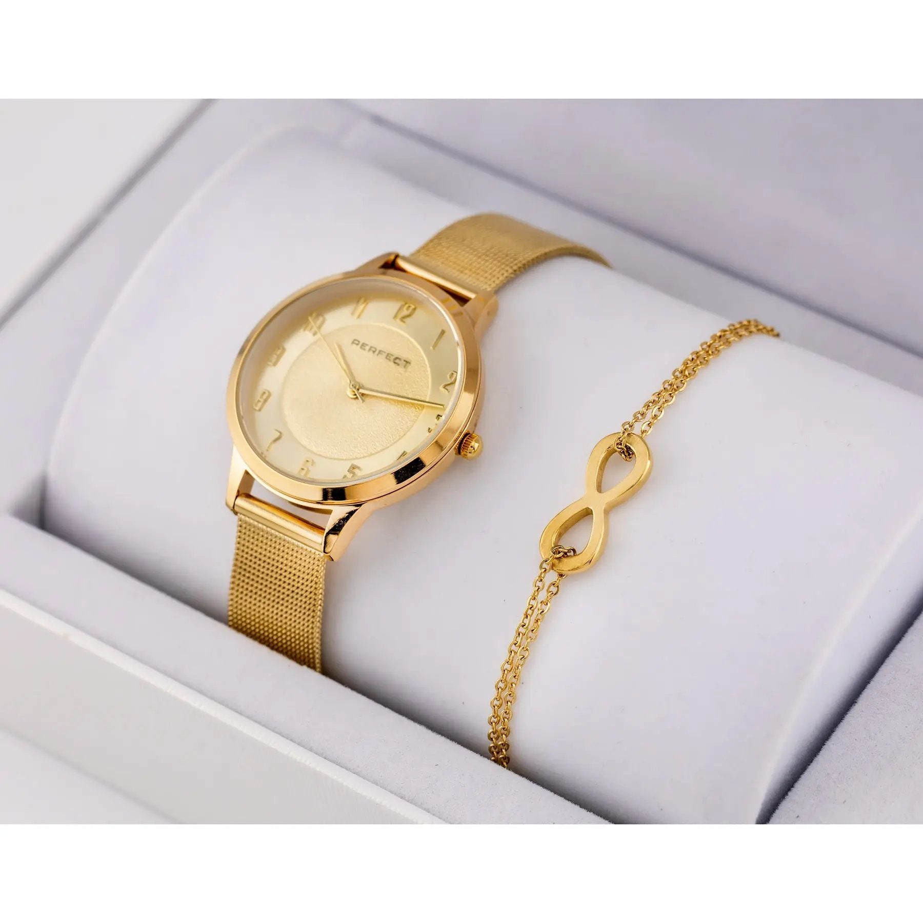 KOMPLET PREZENTOWY DAMSKI - Zegarek + bransoletka (zp532e) KOMPLET PREZENTOWY DAMSKI - Zegarek + bransoletka (zp532e) - Lorence 5905937209203