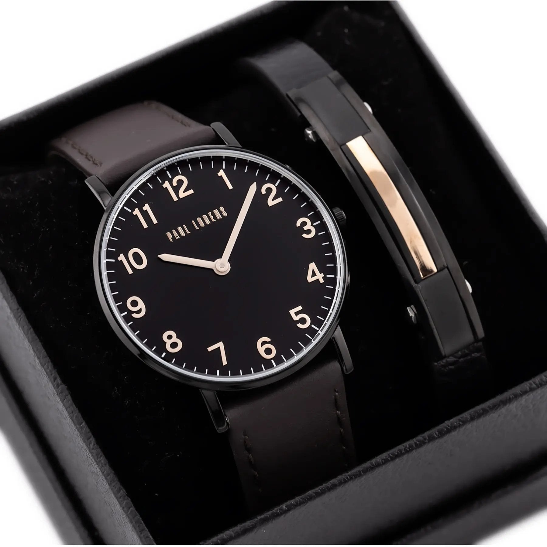 KOMPLET PREZENTOWY MĘSKI PAUL LORENS - Zegarek + Bransoletka (zg370g) KOMPLET PREZENTOWY MĘSKI PAUL LORENS  Zegarek + Bransoletka (zg370g)  5905937209371