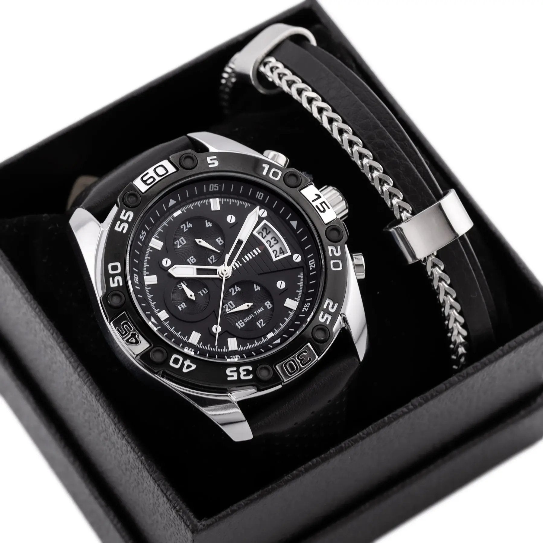 KOMPLET PREZENTOWY MĘSKI PAUL LORENS - Zegarek + Bransoletka (zg375e) KOMPLET PREZENTOWY MĘSKI PAUL LORENS  Zegarek + Bransoletka (zg375e)  5905937209326