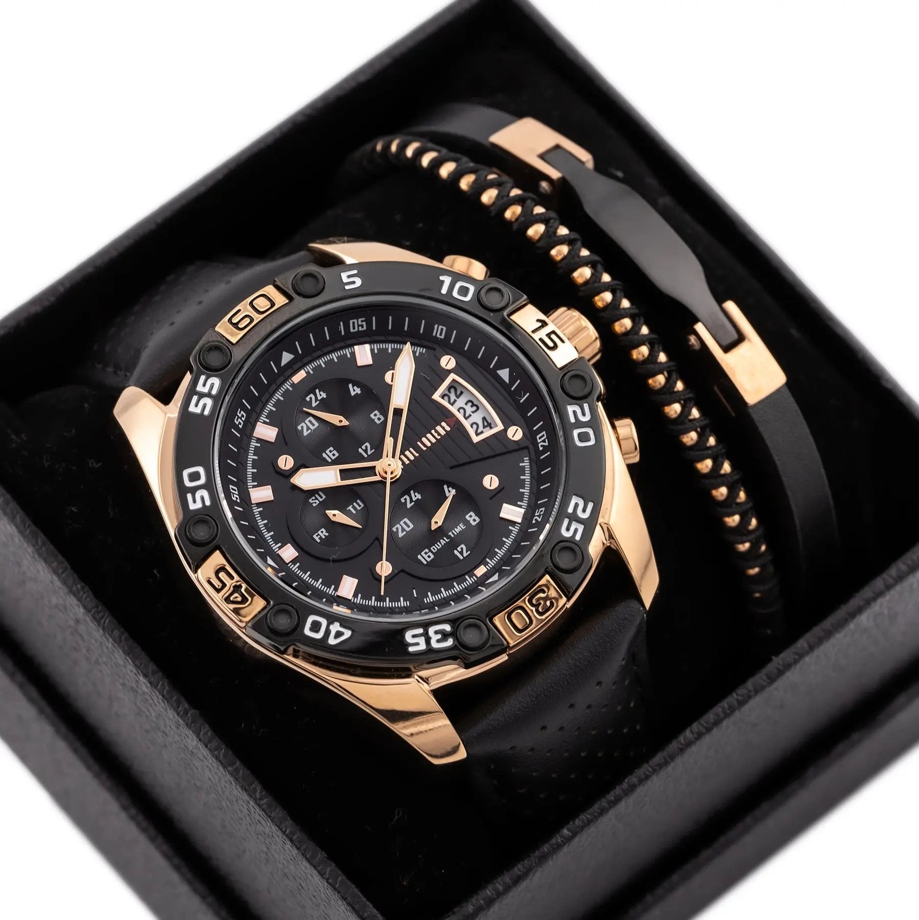 KOMPLET PREZENTOWY MĘSKI PAUL LORENS - Zegarek + Bransoletka (zg375f) KOMPLET PREZENTOWY MĘSKI PAUL LORENS  Zegarek + Bransoletka (zg375f)  5905937209333