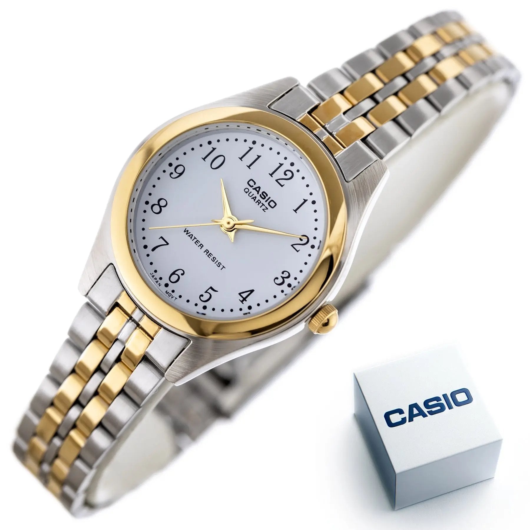 ZEGAREK DAMSKI CASIO LTP-1129G-7B (zd602b) + BOX ZEGAREK DAMSKI CASIO LTP-1129G-7B (zd602b) + BOX - Lorence 4971850655558