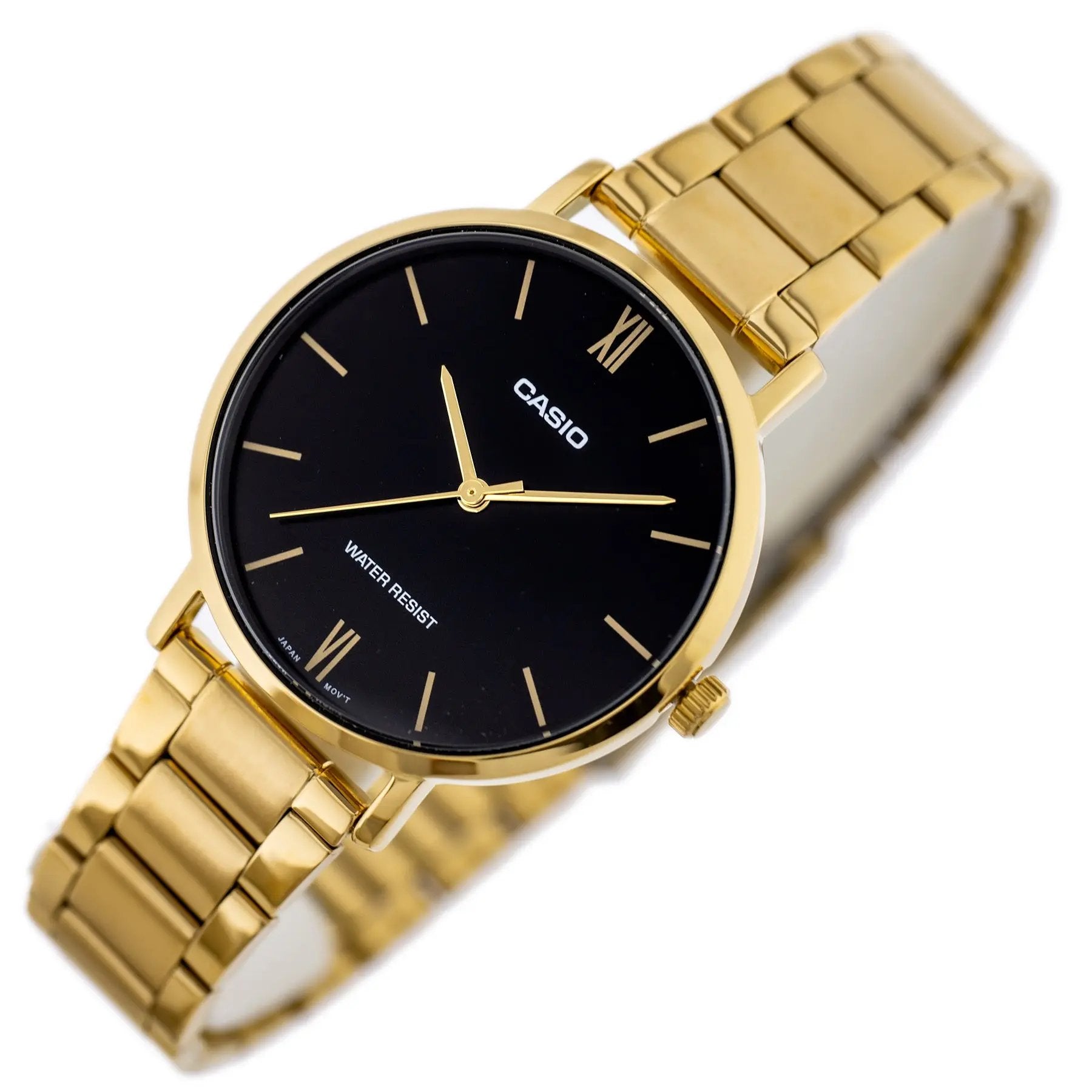 ZEGAREK DAMSKI CASIO LTP-VT01G-1B (zd613d) + BOX ZEGAREK DAMSKI CASIO LTP-VT01G-1B (zd613d) + BOX - Lorence 4549526270772