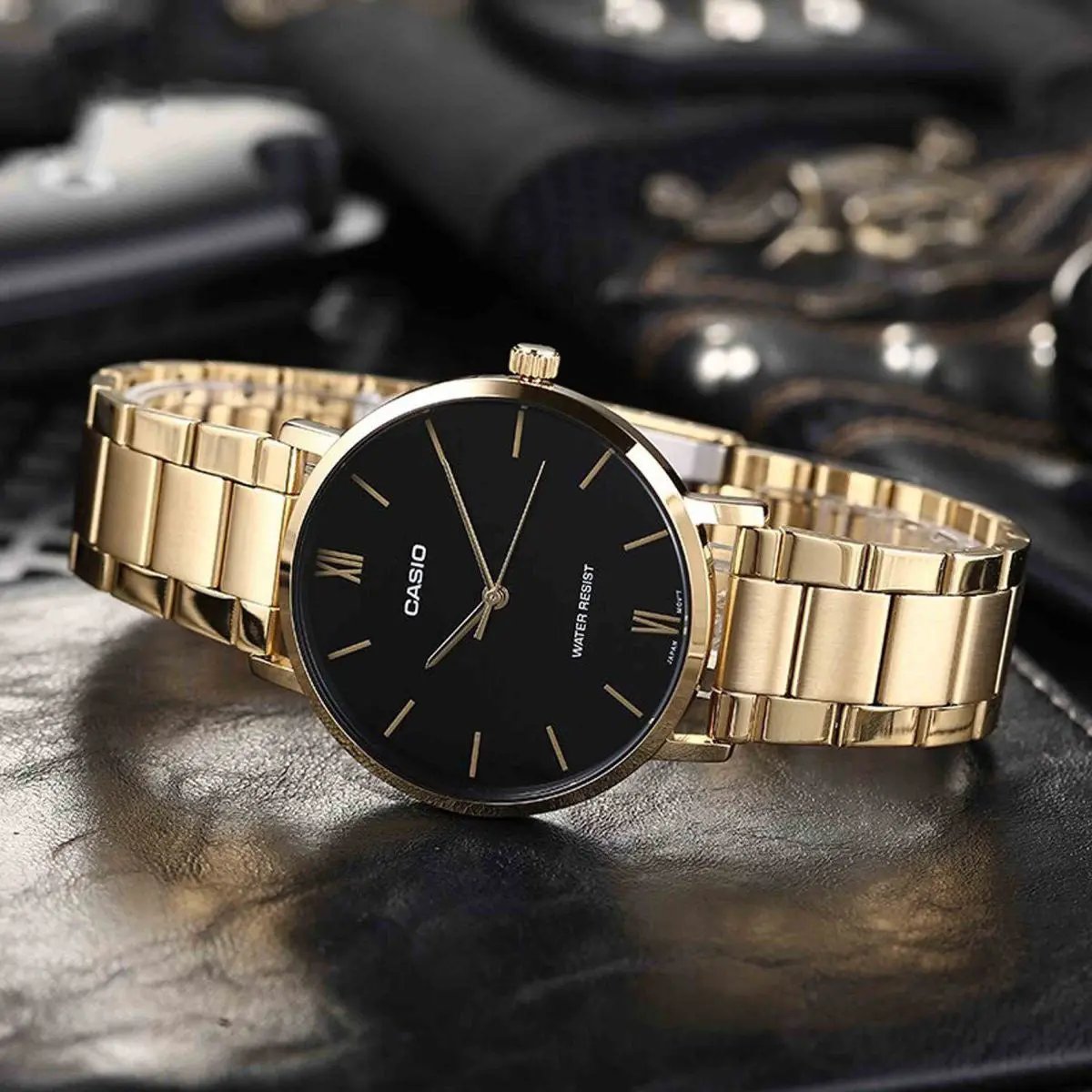 ZEGAREK DAMSKI CASIO LTP-VT01G-1B (zd613d) + BOX ZEGAREK DAMSKI CASIO LTP-VT01G-1B (zd613d) + BOX - Lorence 4549526270772