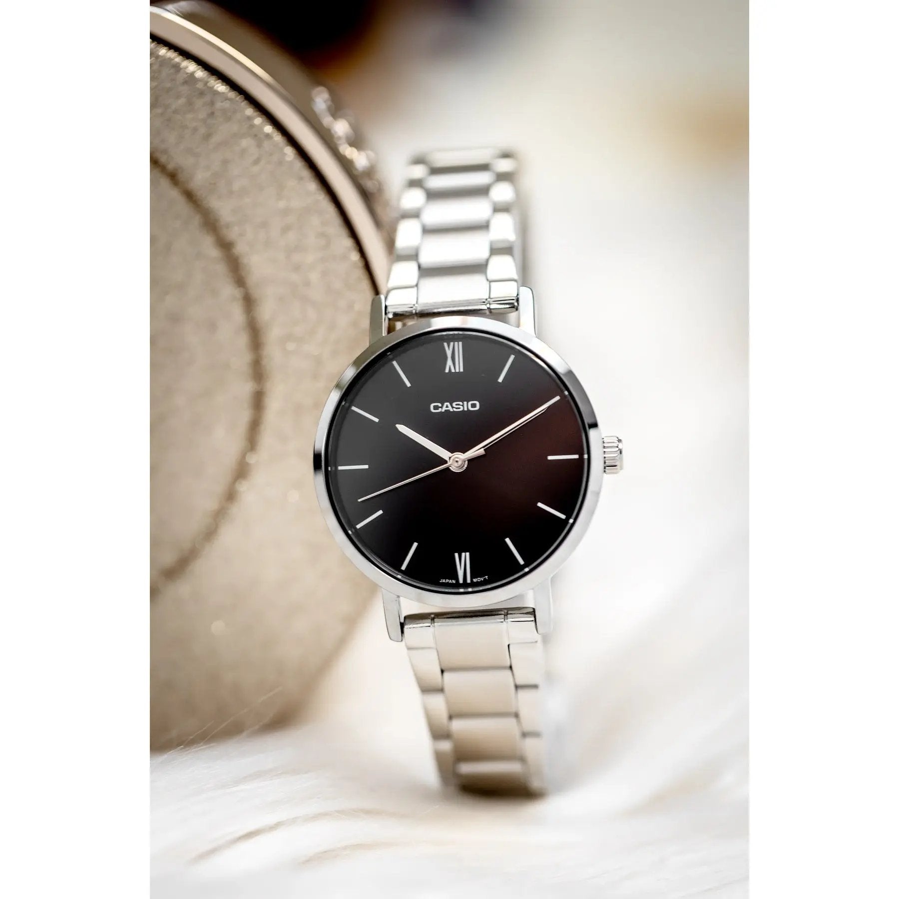 ZEGAREK DAMSKI CASIO LTP-VT02D-1A  + BOX ZEGAREK DAMSKI CASIO LTP-VT02D-1A  + BOX - Lorence 4549526320194