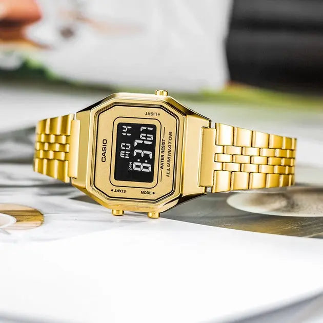 ZEGAREK DAMSKI CASIO VINTAGE LA680WGA-9B + BOX ZEGAREK DAMSKI CASIO VINTAGE LA680WGA-9B + BOX - Lorence 4971850082019