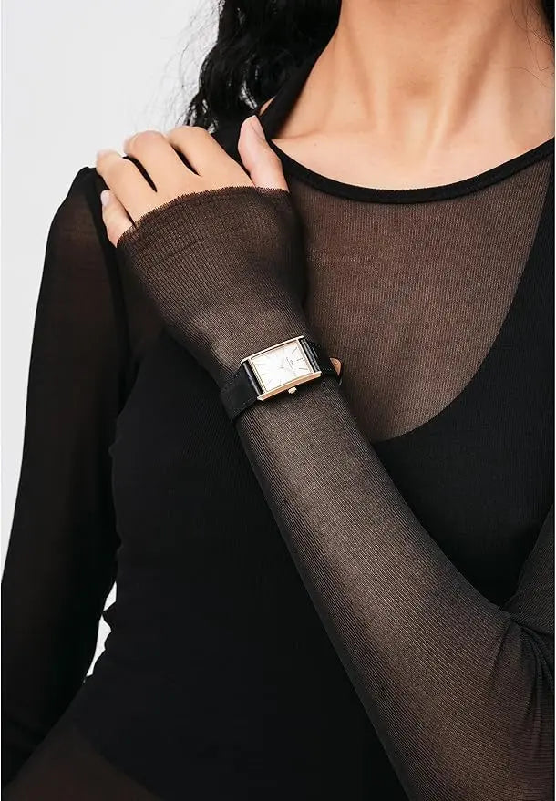 ZEGAREK DAMSKI DANIEL WELLINGTON Bound Black Crocodile Rose Gold 24mm DW00100698 + BOX ZEGAREK DAMSKI DANIEL WELLINGTON Bound Black Crocodile Rose Gold 24mm  7315030055634