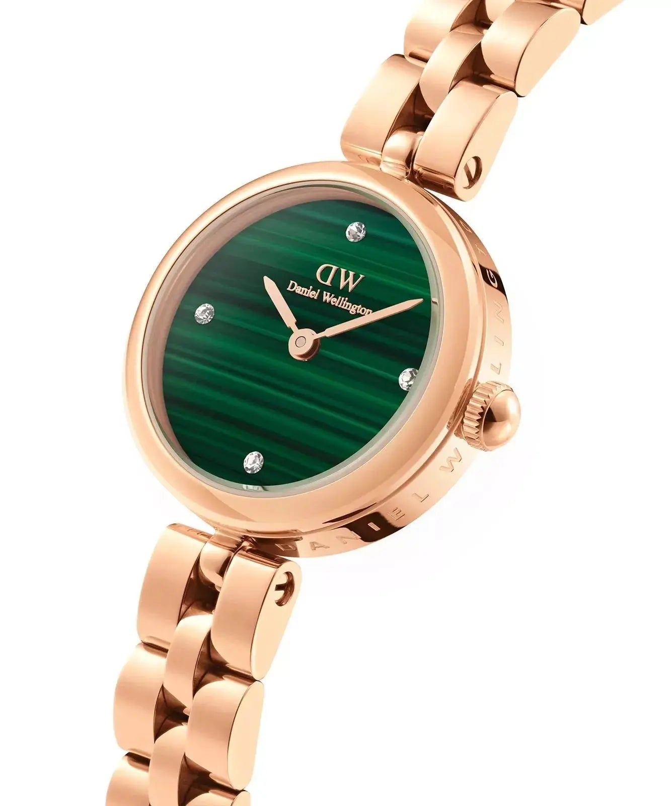 ZEGAREK DAMSKI DANIEL WELLINGTON Elan Lumine Malachite Rose Gold 22mm DW00100721 + BOX (zw522c) ZEGAREK DAMSKI DANIEL WELLINGTON Elan Lumine Malachite Rose Gold 22mm  7315030055863