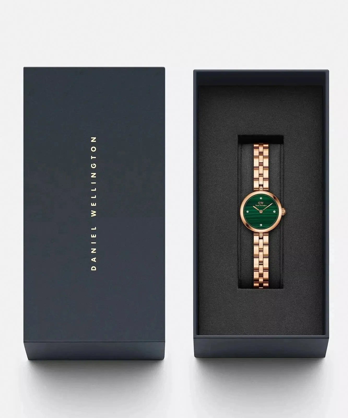 ZEGAREK DAMSKI DANIEL WELLINGTON Elan Lumine Malachite Rose Gold 22mm DW00100721 + BOX (zw522c) ZEGAREK DAMSKI DANIEL WELLINGTON Elan Lumine Malachite Rose Gold 22mm  7315030055863