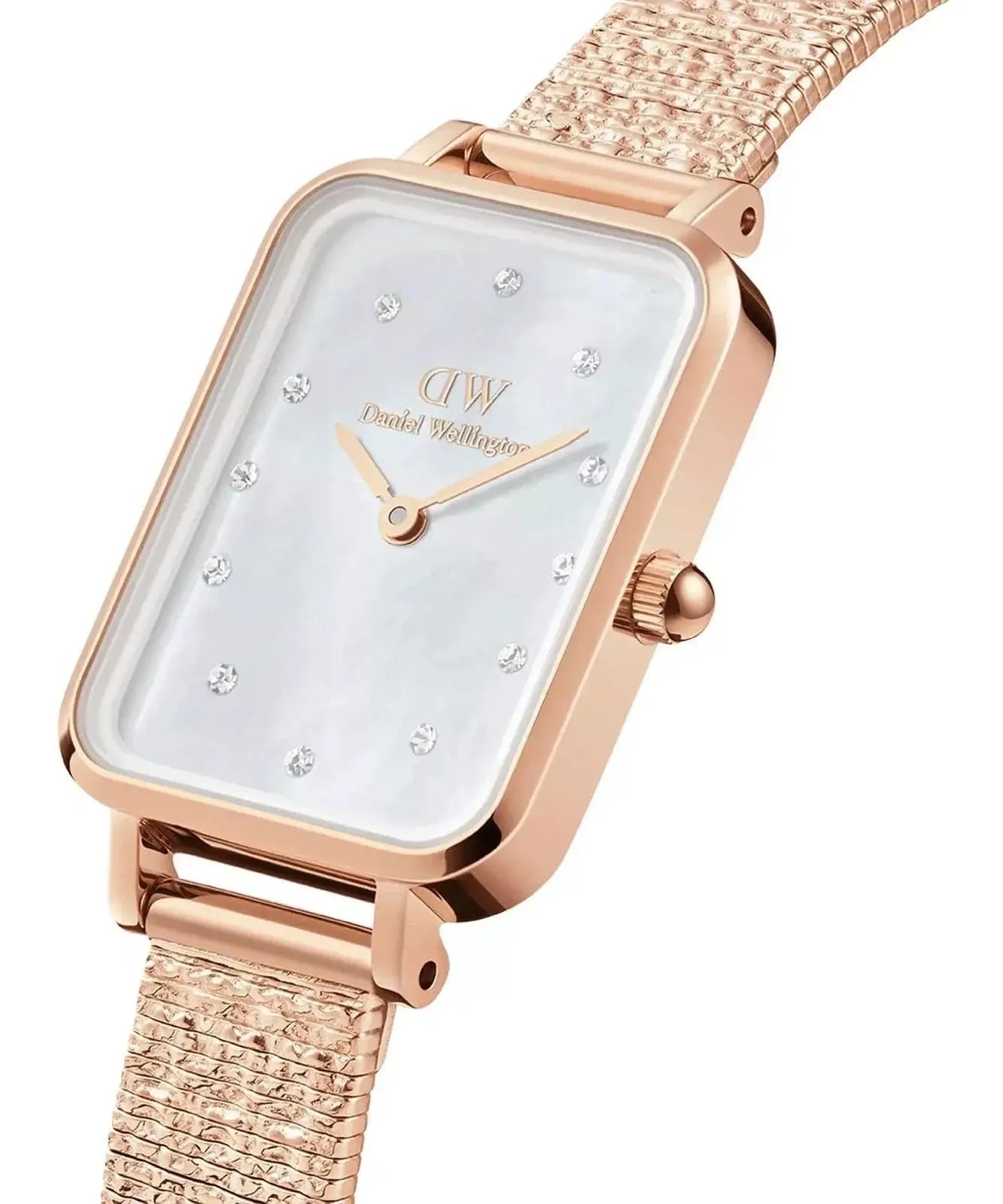 ZEGAREK DAMSKI DANIEL WELLINGTON Quadro Lumine Pressed Piano 20mm DW00100578 + BOX (zw519b) ZEGAREK DAMSKI DANIEL WELLINGTON Quadro Lumine Pressed Piano 20mm  7315030040906