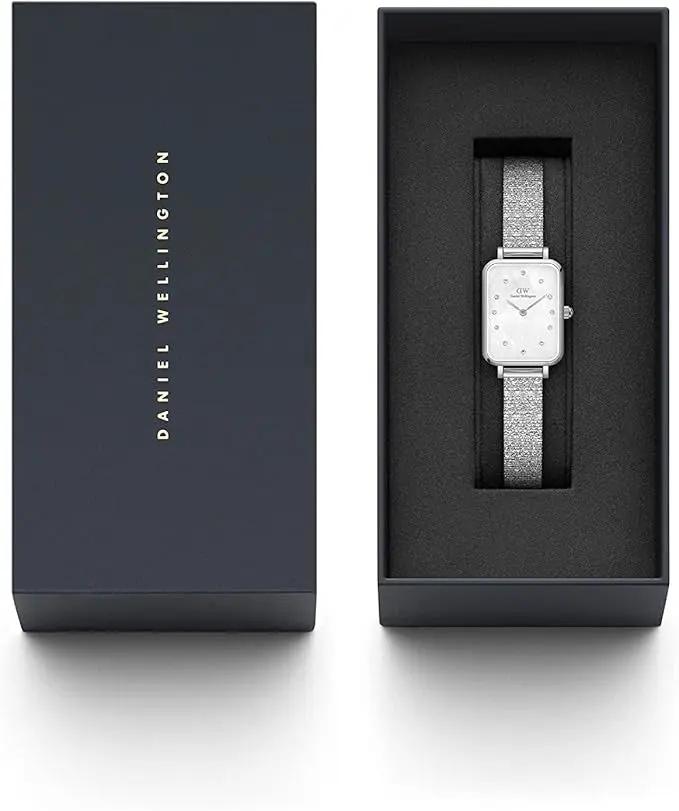 ZEGAREK DAMSKI DANIEL WELLINGTON Quadro Lumine Pressed Piano 20mm DW00100580 + BOX (zw519c) ZEGAREK DAMSKI DANIEL WELLINGTON Quadro Lumine Pressed Piano 20mm  7315030040920