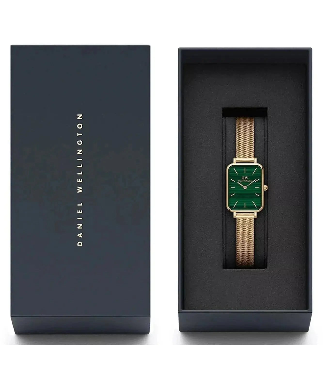 ZEGAREK DAMSKI DANIEL WELLINGTON Quadro Pressed Evergold Emerald 20mm DW00100561+ BOX (zw505m) ZEGAREK DAMSKI DANIEL WELLINGTON Quadro Pressed Evergold Emerald 20mm  7315030040104
