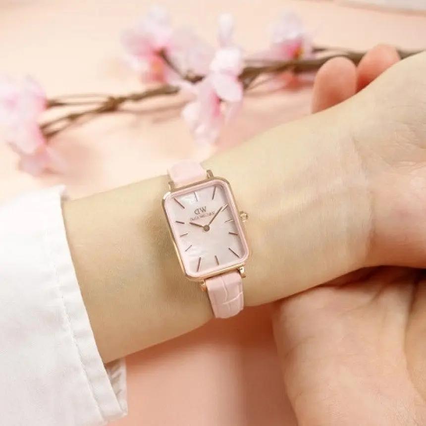 ZEGAREK DAMSKI DANIEL WELLINGTON Quadro Pressed Melrose Pearl 20mm DW00100508 + BOX (zw521a) ZEGAREK DAMSKI DANIEL WELLINGTON Quadro Pressed Melrose Pearl 20mm  7315030030563