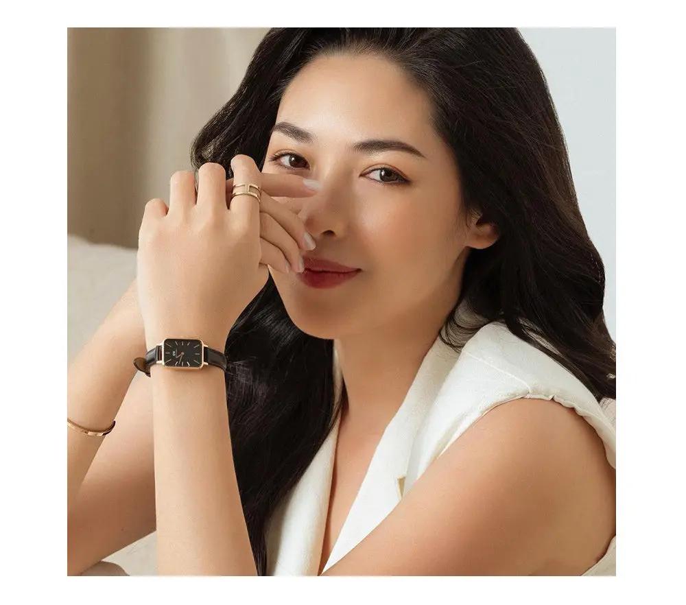 ZEGAREK DAMSKI DANIEL WELLINGTON Quadro Pressed Sheffield Gold 20mm DW00100560 + BOX ZEGAREK DAMSKI DANIEL WELLINGTON Quadro Pressed Sheffield Gold 20mm  7315030040098