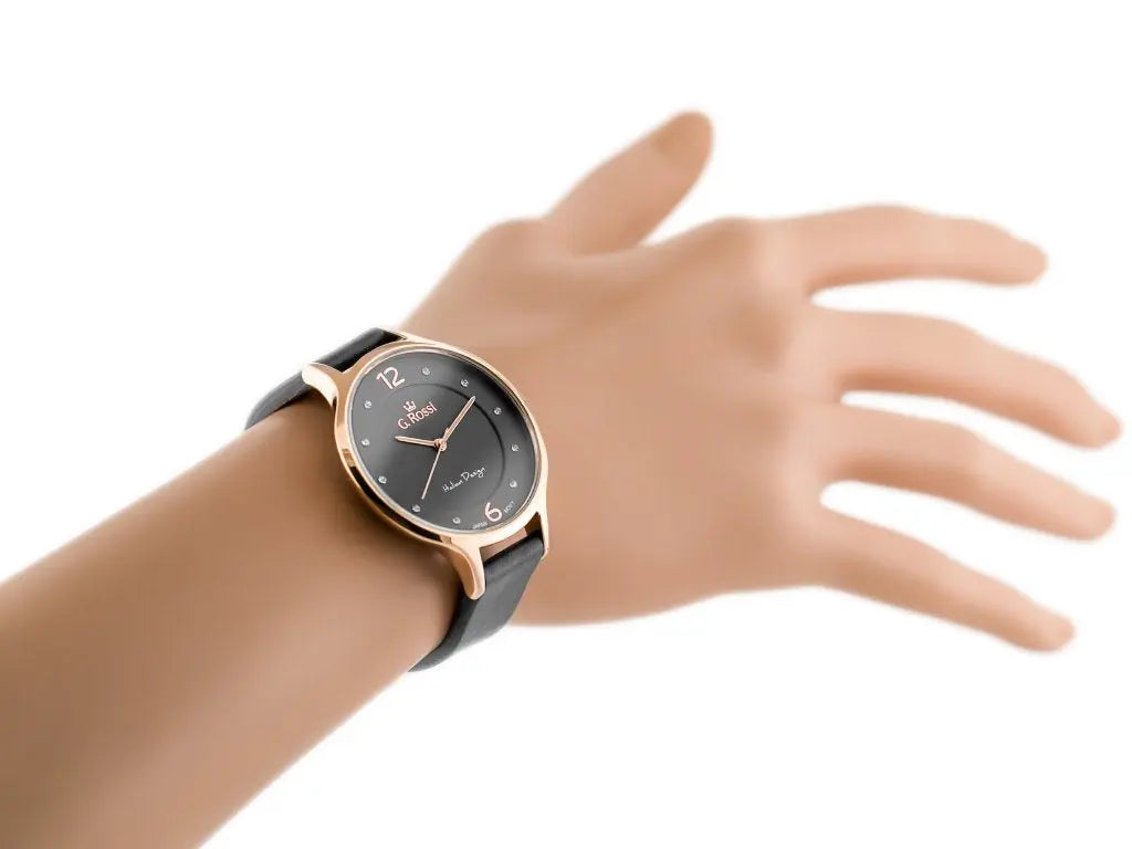 ZEGAREK DAMSKI G. ROSSI - 10411A-1B3 NA PASKU (zg714d) + BOX-5