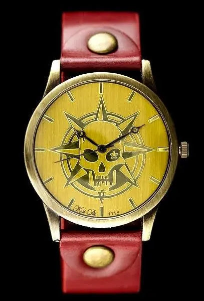 ZEGAREK DAMSKI TAYMA - RETRO PUNK 32 -czerwony (zx594b)-2