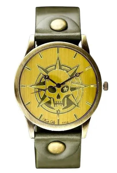 ZEGAREK DAMSKI TAYMA - RETRO PUNK 32 - oliwka (zx594c)-1