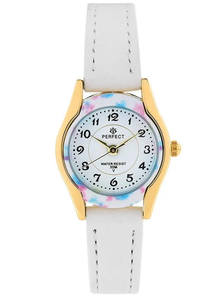 ZEGAREK DZIECIĘCY PERFECT LP223-06 KOMUNIJNY - biały/kolorowy + BOX ZEGAREK DZIECIĘCY PERFECT LP223-06 KOMUNIJNY - biały/kolorowy + BOX -  5903981749621