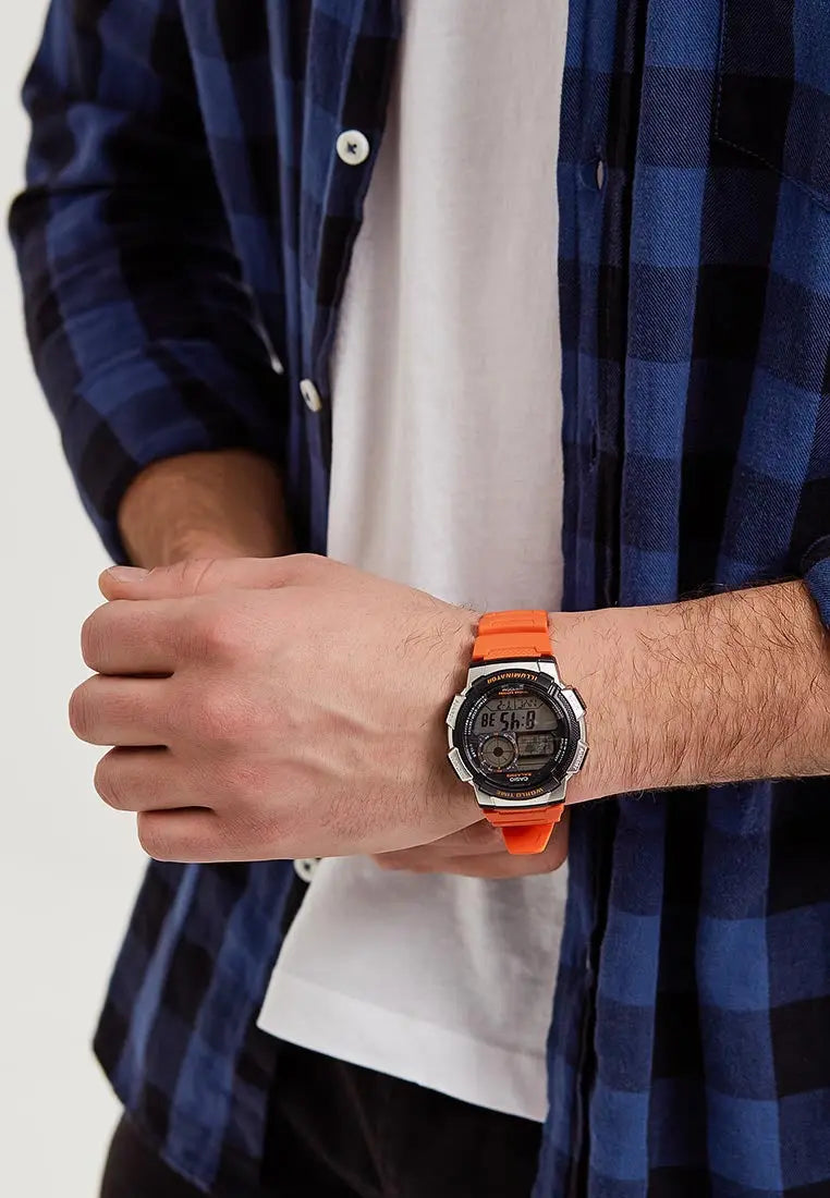 ZEGAREK MĘSKI CASIO AE-1000W 4BV (zd073d) - WORLD TIME + BOX-7