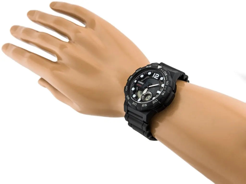 ZEGAREK MĘSKI CASIO AEQ-100W 1AV (zd070a) - WORLD TIME + BOX-4