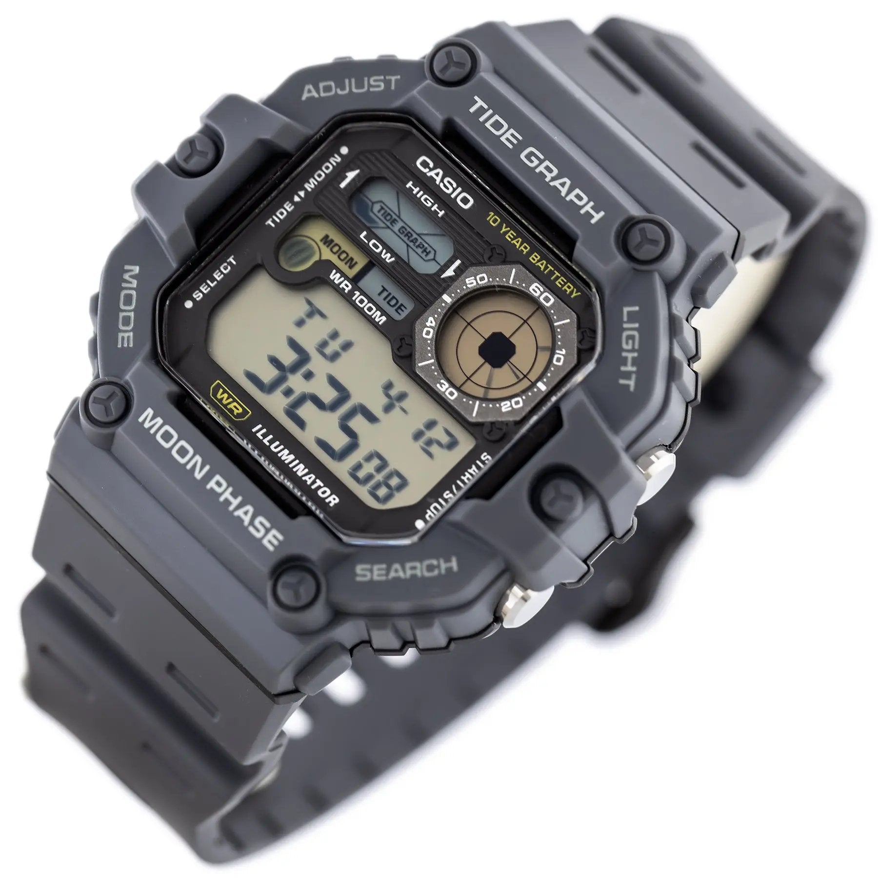 ZEGAREK MĘSKI CASIO Digital Moonphase WS-1700H-8AV + BOX ZEGAREK MĘSKI CASIO Digital Moonphase WS-1700H-8AV + BOX - Lorence 4549526365355