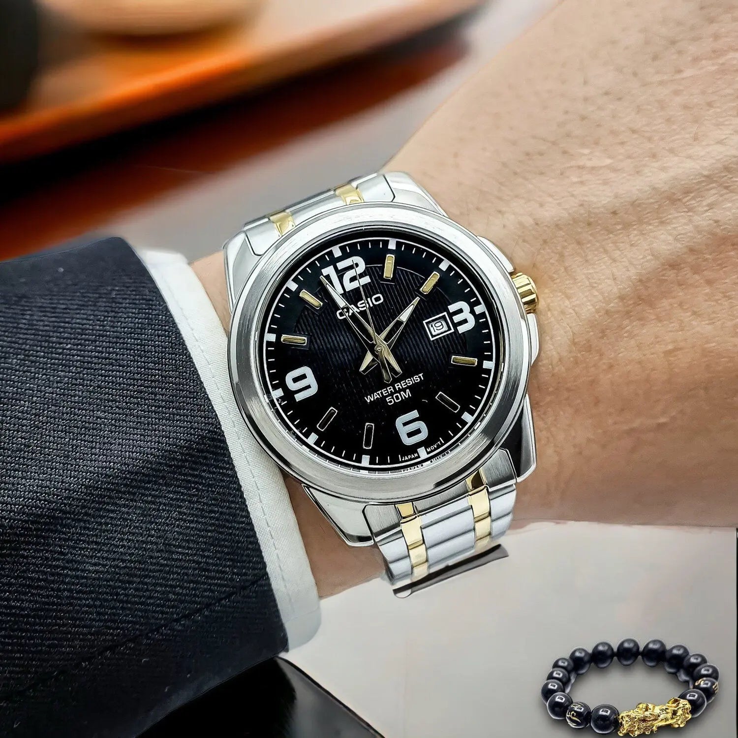 ZEGAREK MĘSKI CASIO MTP-1314SG-1AVDF (zd024d) + BOX-8