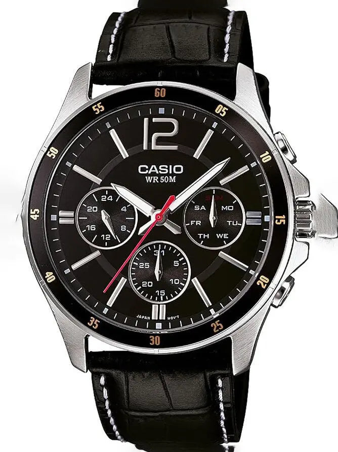 ZEGAREK MĘSKI CASIO MTP-1374L-1AV (zd064b) + BOX-1