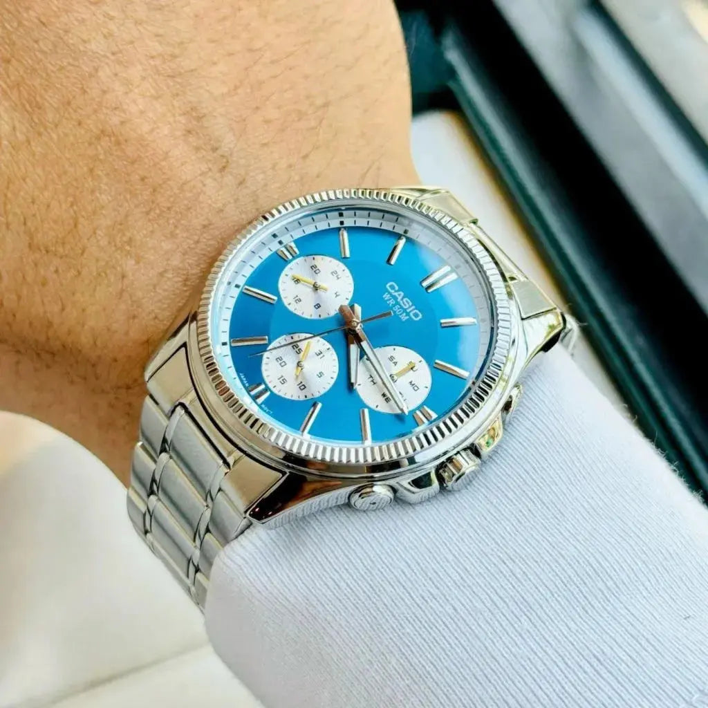 ZEGAREK MĘSKI CASIO MTP-1375D-2A2 (zd112d) + BOX ZEGAREK MĘSKI CASIO MTP-1375D-2A2 (zd112d) + BOX - Lorence 4549526369551