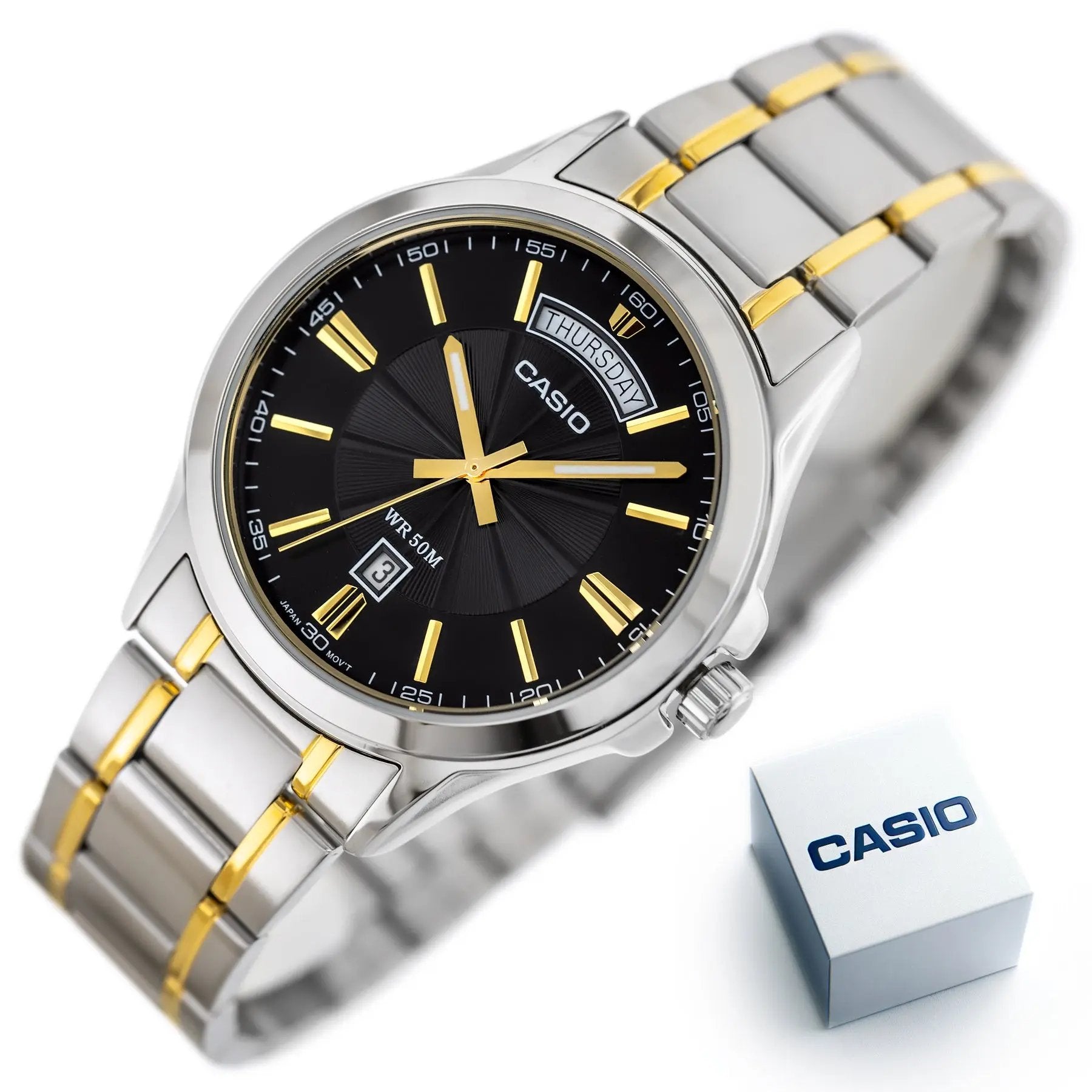 ZEGAREK MĘSKI CASIO  MTP-1381G-1A (zd191d) + BOX ZEGAREK MĘSKI CASIO  MTP-1381G-1A (zd191d) + BOX - Lorence 4971850984702