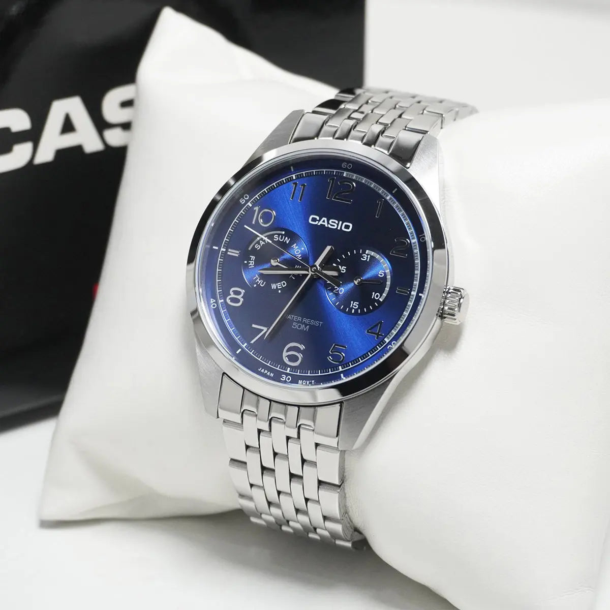 ZEGAREK MĘSKI CASIO MTP-E340D-2A (zd264b) + BOX ZEGAREK MĘSKI CASIO MTP-E340D-2A (zd264b) + BOX - Lorence 4549526381140