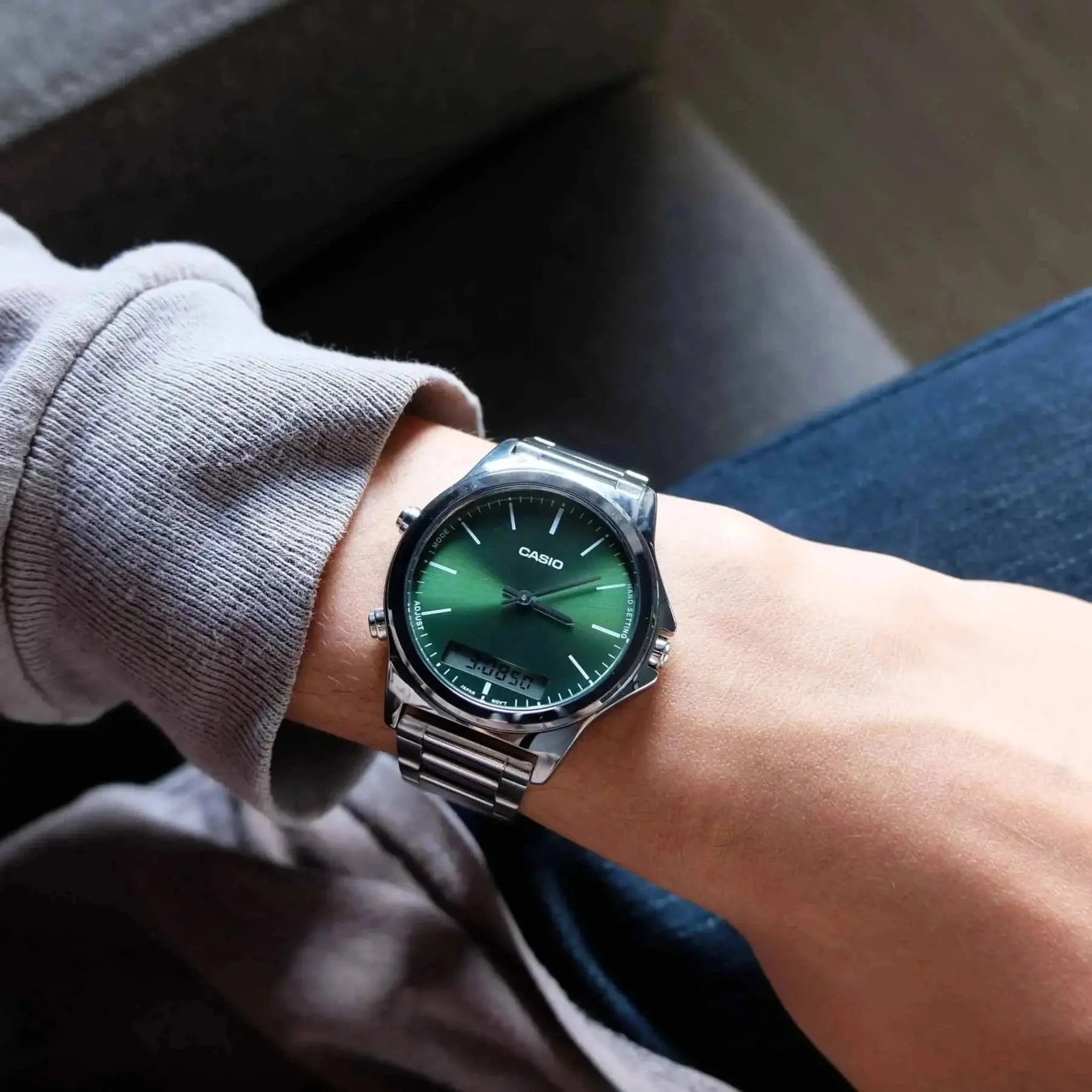 ZEGAREK MĘSKI CASIO MTP-VC01D-3E+ BOX (zd239b) ZEGAREK MĘSKI CASIO MTP-VC01D-3E+ BOX (zd239b) - Lorence 4549526309953