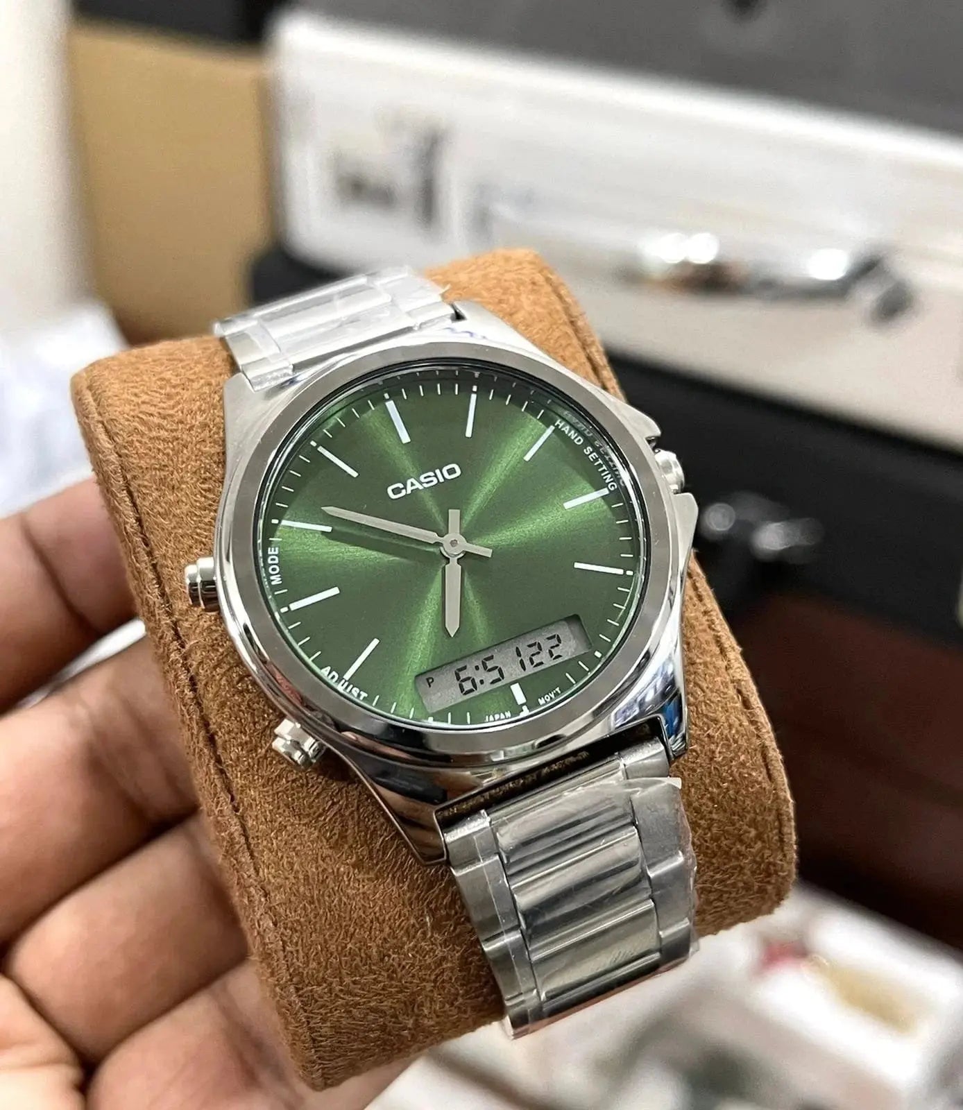 ZEGAREK MĘSKI CASIO MTP-VC01D-3E+ BOX (zd239b) ZEGAREK MĘSKI CASIO MTP-VC01D-3E+ BOX (zd239b) - Lorence 4549526309953