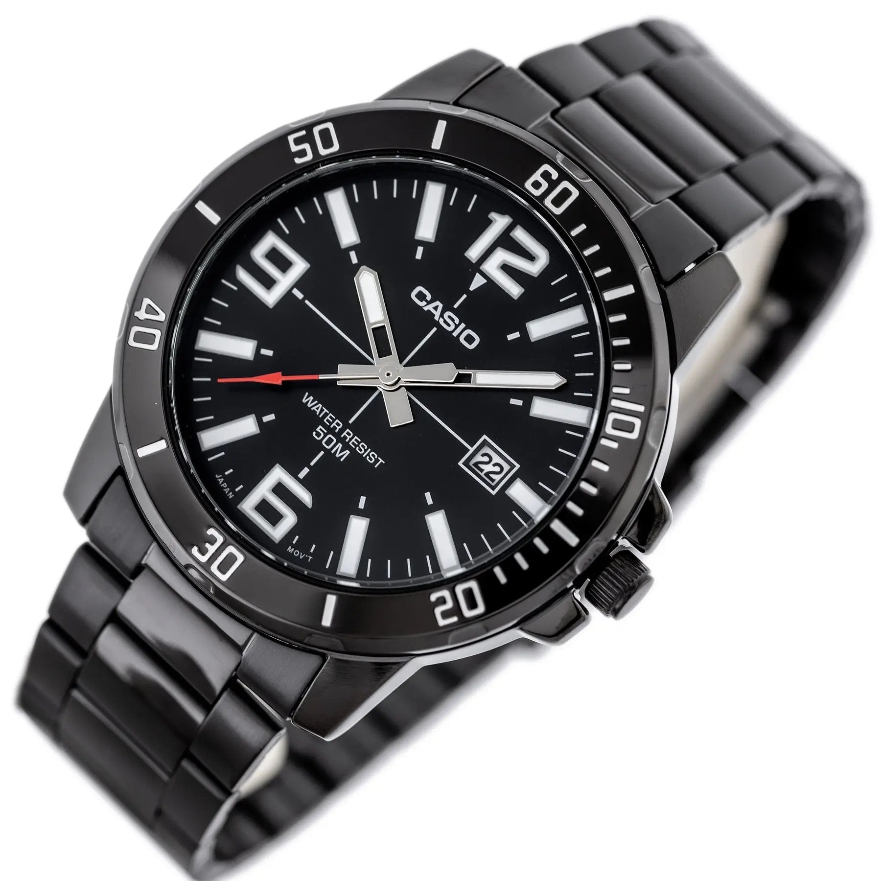 ZEGAREK MĘSKI CASIO MTP-VD01B-1B (zd169e) + BOX ZEGAREK MĘSKI CASIO MTP-VD01B-1B (zd169e) + BOX - Lorence 4549526315718