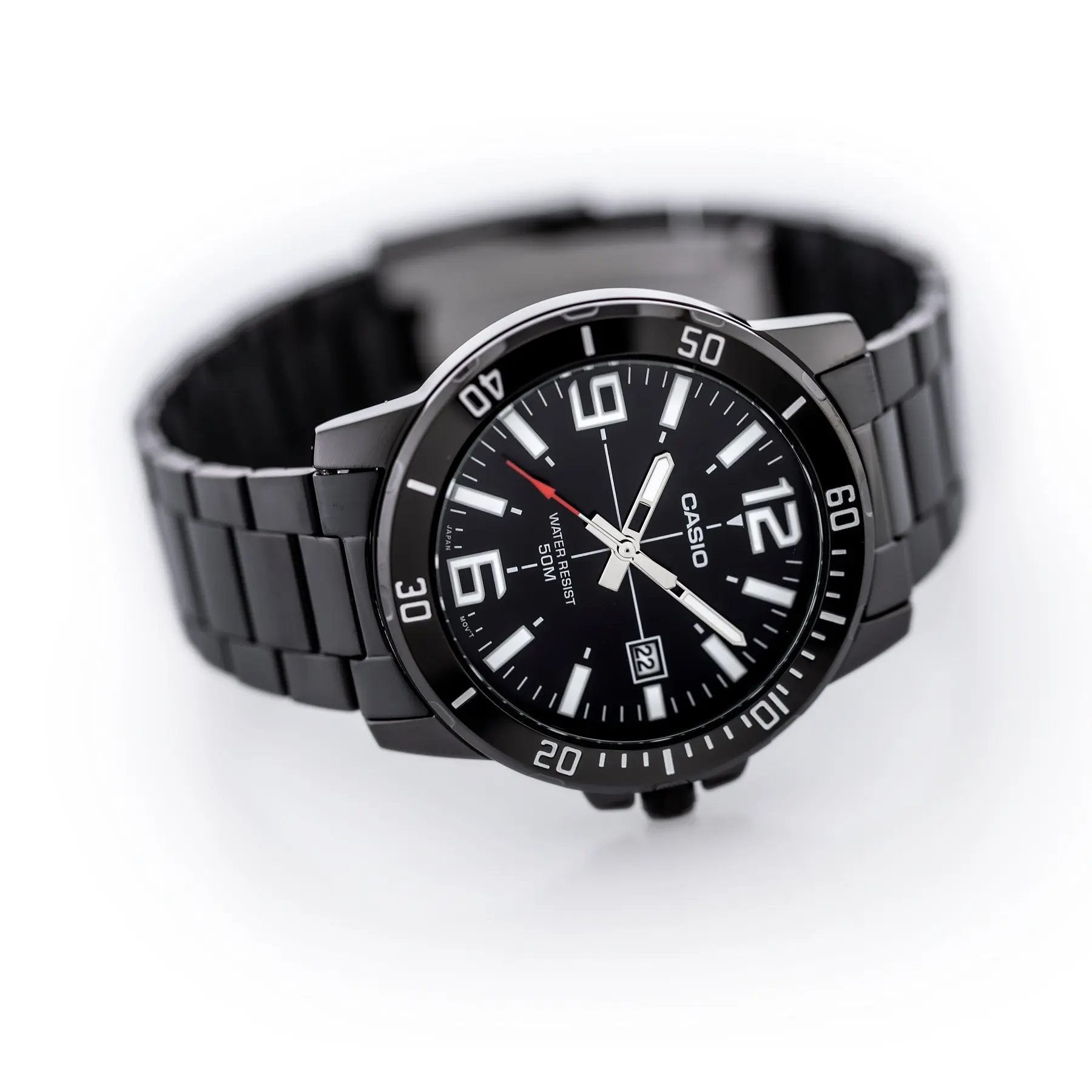 ZEGAREK MĘSKI CASIO MTP-VD01B-1B (zd169e) + BOX ZEGAREK MĘSKI CASIO MTP-VD01B-1B (zd169e) + BOX - Lorence 4549526315718